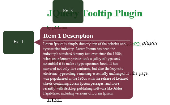 jQuery Tooltip Plugin