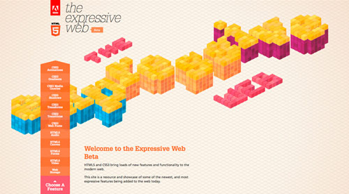 the expressive web in HTML5 Websites: 10 Flash Killing Examples