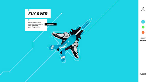 nike air jordan in HTML5 Websites: 10 Flash Killing Examples