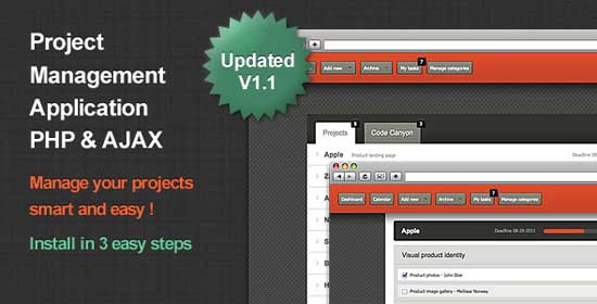 Project Management Application PHP & AJAX