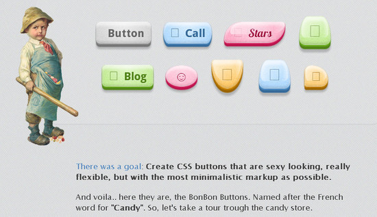 Bon Bon Sweet CSS3 Buttons