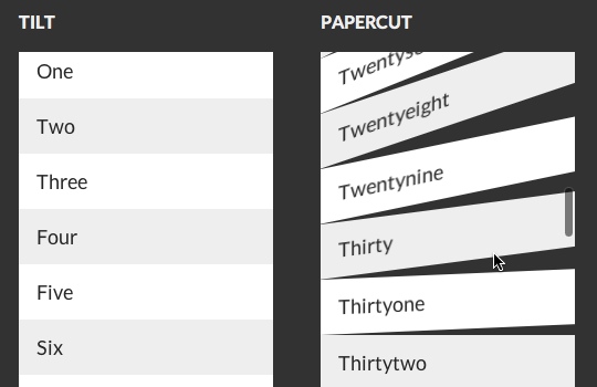 CSS3 Scroll Effects