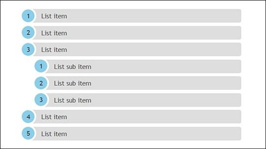 css3 ordered list styles