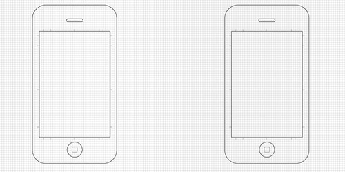 iPhone Application Sketch Template