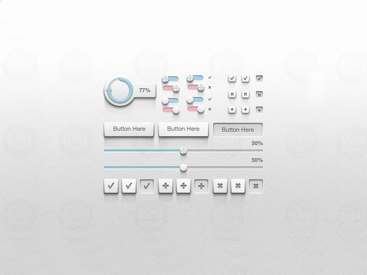 Detailed UI Kit by Matt Gentile
