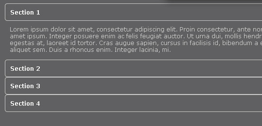 Creating an accordion effect using CSS3