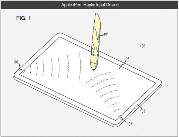 苹果申请iPen触控笔专利 支持iPad/iPhone