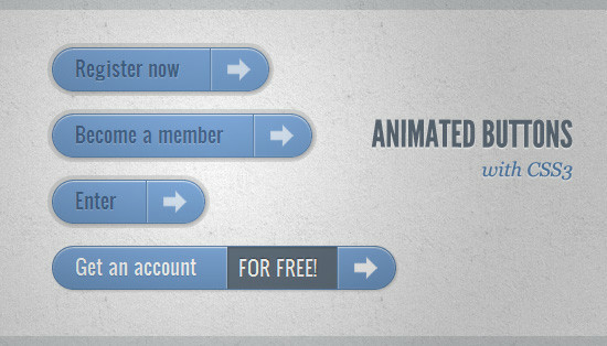 ANIMATED BUTTONS WITH CSS3