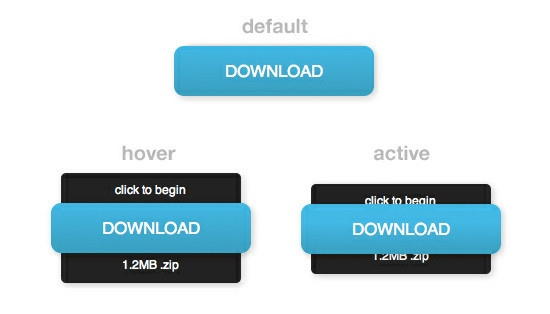 Awesome Animated Download Button With CSS3