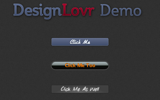 Beautiful Photoshop-like Buttons with CSS3