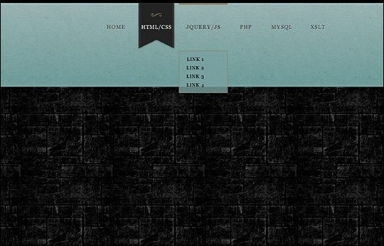 creating a marble style css3 navigation menu