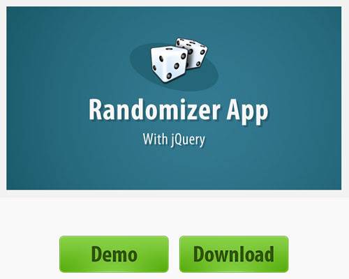 Randomizer App w/ jQuery
