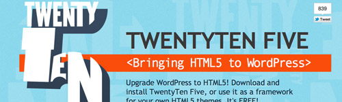 TwentyTen Five HTML5 Base Theme